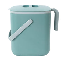 1 x RAW Customer Returns BLUE GINKGO Organic Waste Bin Kitchen Compost Bin Kitchen with Lid, Handles Dishwasher Safe Made in Korea 5 Liters Green - RRP €29.23