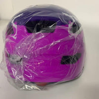 1 x RAW Customer Returns RaMokey Children s Bicycle Helmet, Bicycle Helmet with Light for Children, Lightweight Children s Helmet with Adjustable Dial for Girls and Boys 48-56 cm from 3-13 Years Purple Rose  - RRP €30.59