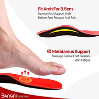 1 x RAW Customer Returns 3ANGNI Orthosis Insole High Arch Foot Support Soft Insoles for Plantar Fasciitis Insert Orthopedic Functions For Severe Flat Feet,Foot Pain Valgus Shoe Men Women - RRP €19.32