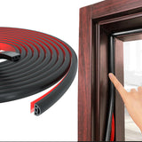 33 x Brand New Adhesive Door Window Seal, Draft Excluder Soundproofing Seals, Rubber Strip Seal, Door Frame Insulation for Gaps in Doors 8M, Porous-Black  - RRP €704.88