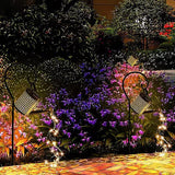 1 x RAW Customer Returns Solar watering can light with fairy lights, outdoor solar LED light for outdoor use, fairy lights for hanging, waterproof, decorative shower lights for garden table, patio, walkway copper coins  - RRP €20.0