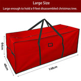 5 x Brand New Christmas tree storage bag, JOFONY red Christmas tree bag, 600D Oxford fabric Christmas tree bag with carrying handle, transport bag for Christmas tree bag up to 220 cm 148 x 48 x 64 cm  - RRP €78.0