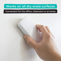 1 x RAW Customer Returns WallDeca Magnetic Whiteboard Eraser - Whiteboard Cleaner with Felt Base - Magnetic Sponge for Dry Cleaning - Whiteboard Eraser for All Dry Erase Surfaces White  - RRP €9.64