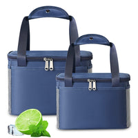 2 x Brand New Anyingkai thermal bag foldable, mini cooler bag, small cooler bag, insulated lunch bag, cool box, lunch bag, picnic bag, small cooler bag for on the go food transport - RRP €24.44