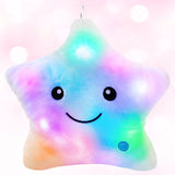 1 x RAW Customer Returns LED star pillow, star plush pillow, LED star-shaped pillow, glowing children s pillow, night light plush pillow, plush soft pillow for children, LED plush pillow, LED light pillow, LED pillow - RRP €18.14