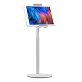 1 x RAW Customer Returns SHUOSUO Tablet Stand Angle and Height Adjustable, Heavy Aluminum Table Tablet Mount Holder, Compatible with iPad Pro Air Mini, Samsung Tab, Surface Pro, Kindle Fire 7-13 Silver  - RRP €37.87