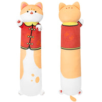 2 x Brand New Terbaik 100CM Cat Plush Toy Cat Stuffed Toys for Children Cuddly Toy Orange Cat Long Throw Pillow Kawaii Cats Plush Pillow Soft Cat Stuffed Toy Gift over 3 Years - RRP €74.96