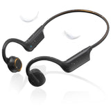 1 x RAW Customer Returns Carviki Bone Conduction Headphones Skin-friendly Lightweight Soft Material, IP67 Waterproof Sweatproof Open Ear Sports Headphones Bluetooth 5.3 with Microphones for Cycling Running Fitness - RRP €75.99