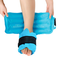 1 x RAW Customer Returns Comfytemp Ankle Cooling Pads for Relieving Foot Pain, Reusable Gel Cooling Pack for Ankle-Foot, Cold Warm Compress for Plantar Fasciitis Tendonitis Sprained Heel Blue - RRP €19.84