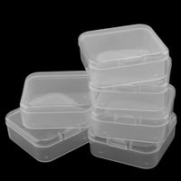 1 x Brand New YIXNSW 14 pieces 5.4 x 5.4 x 2 cm plastic box small transparent bead organizer box plastic storage container box for small parts, beads, screw sorting boxes and handicrafts - RRP €10.07