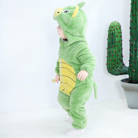 1 x RAW Customer Returns FANCYINN Baby Winter Green Dinosaur Cute Baby Costume Costumes Cartoon Animal Romper Girls and Boys 24-30M - RRP €31.98