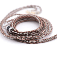 1 x RAW Customer Returns LINSOUL Tripowin C8 8 Core Silver Copper Film Braided Replacement Headphone Cable BL03 KZ ZS10 PRO AS10 ZS10 ZS10 ZS6 ES4 ZST ZSR TRN V80 2pin0.78mm, 4.4mm  - RRP €33.26