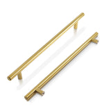 1 x RAW Customer Returns Probrico 6 x Gold Tone Kitchen Cabinet Handle Furniture Drawer Pull Cuoboard Sweater 256mm Hole Center 320mm Long  - RRP €24.0