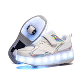 1 x RAW Customer Returns Boy Girl Shoes Children s Shoes with Wheels LED Luminous Shoes Outdoor Sports Shoes Flashing Shoes Skateboarding Shoes Sneakers Birthdays, Holidays - RRP €53.44