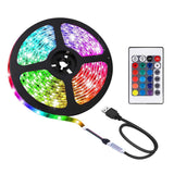 1 x RAW Customer Returns ACONDE 1M LED Strip, USB LED Strip Lights with 24 Keys Remote Control, TV Backlight - RRP €11.8