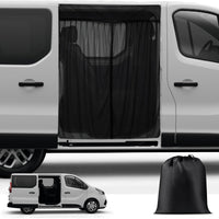 1 x RAW Customer Returns ZWPARTS Magnetic Van Insect Screen for Motorhomes, Car Insect Net Mosquito Nets Tailor-made for Viano, Vito, Renault Trafic, Zipper in Middle Door Insect Screen - RRP €50.41