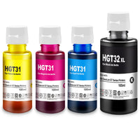 1 x RAW Customer Returns XemaX Compatible Refill Ink Replacement for 31 32XL Work for Smart-Tank Plus 455 555 570 655 Wireless All-in-One Ink-Tank Printer, 165ml Black, 100ml Cyan Magenta Yellow, 4 Bottle - RRP €24.99