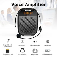 1 x RAW Customer Returns NORWII Mini Portable Voice Amplifier Rechargeable Bluetooth Speaker 4000mAh with Wired Microphone Headphones and Waistband, PA System Personal Voice Amplifier for Teachers, Guides - RRP €39.99