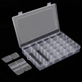 1 x RAW Customer Returns CHEUKYIU 3 PCS 36 Compartments Storage Box Small Parts Box Transparent Small Parts Box Small Parts Box with Lid Plastic Adjustable Sorting Boxes for Jewelry Beads Earring DIY Crafts - RRP €19.15