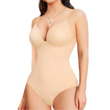 1 x RAW Customer Returns Gotoly Shapewear Women s Body Tummy Control Strong Shaping Body Shaper With Built-in Bra Shaping Body Thong Sculpting Corset Tummy Control Shaping Bodysuits Corset Body Former Fajas Colombianas Beige, L  - RRP €24.85