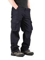 1 x RAW Customer Returns Yageshark men s cotton cargo pants with 6 pockets, regular fit pants, outdoor pants, leisure pants, hiking pants, trekking pants Navy-34  - RRP €34.95