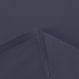 1 x RAW Customer Returns Tablecloth linen look water-repellent lotus effect stain protection easy-care washable dirt-repellent table linen soft wrinkle-free decorative 150 260cm navy blue - RRP €27.99