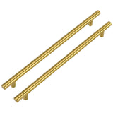 1 x RAW Customer Returns LONTON 10 pieces kitchen handles 256 mm hole spacing handles for kitchen cabinets gold furniture handles, cabinet handles gold drawer handle cabinet handles stainless steel - RRP €30.68