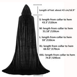 1 x RAW Customer Returns Proumhang Cape with Hood Long VELVET Cape Vampire Costume Halloween Christmas Adult Unisex XX-Large, Black - RRP €17.99