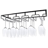 1 x RAW Customer Returns Julymoda Metal Wine Glass Holder Glass Holder Storage Hanging Glass Holder Wine Racks Glass Holder for Home Bar Kitchen Bar Restaurant, 5 Rows for 15 Glasses - RRP €29.03