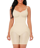 1 x RAW Customer Returns FeelinGirl Shapewear Bodysuit Seamless V-Neck Shaping Bodysuits for Women Tummy Control Overbust Seamless Body Shaper with Adjustable Strap Skin Color XS S - RRP €35.99