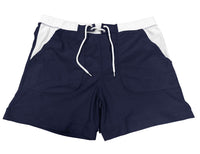 1 x RAW Customer Returns KEFITEVD Men s Board Shorts Mesh Briefs Swimming Shorts Slim Fit Beach Shorts Casual Summer Trousers Quick-Drying Nylon Surf Shorts Beach Holiday Dark Blue 36 - RRP €26.2