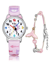 1 x RAW Customer Returns CIVO Children s Watch Girls, Children s Watch Pink Girls Boys Learning Watch Analogue Quartz Leather Waterproof Pink Girl Watch Time Teacher - RRP €20.09