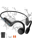 1 x RAW Customer Returns Swimming Headphones, Bone Conduction Bluetooth 5.3, Sports 32G Memory, IPX8 Waterproof, Underwater with MP3 Player for, Open Ear for Running - RRP €60.49