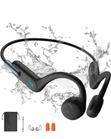 1 x RAW Customer Returns Headphones Swimming, Bone Conduction Bluetooth 5.3, Sport 32G Memory, IPX8 Waterproof, Underwater with MP3 Player for, Open Ear for Running - RRP €40.33