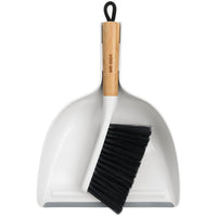 1 x RAW Customer Returns MR.SIGA shovel and broom set, dustpan and hand brush broom with dustpan with bamboo handle, sweeping set for household - RRP €16.13