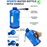 1 x RAW Customer Returns VENNERLI 2.2L Drinking Bottle Sports Gym Bottle BPA Free Fitness Training Large Plastic Water Bottle Sports Bottle with Handle Fitness Leak-Proof Ideal for Sports Gym Fitness Office Home Blue  - RRP €19.86