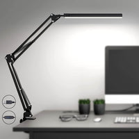 1 x RAW Customer Returns SKYLEO Desk Lamp LED Dimmable - LED Desk Lamp with Clip - Eye Protection LED Desk Lamp - 3 Light Modes x 10 Brightness Levels - Black - RRP €28.0