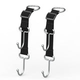 1 x RAW Customer Returns QUIDAOSO Car Bag Holder Hook Coat Hanger for Headrest, Rear Hook Handbag Holder for Car Seats, Heavy Stainless Steel Metal Hook, Adjustable Length. C2  - RRP €20.92