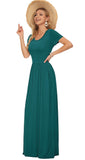 1 x RAW Customer Returns PLOKNRD Women s Summer Dresses Long Maxi Dress Elegant Casual Dress with Pockets L Dark Green - RRP €30.99