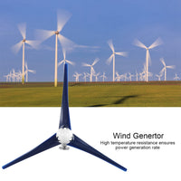 1 x RAW Customer Returns 1200W Small Wind Turbine Generator Kit with 3 Blades for Marine and Home Use Blue, 24V  - RRP €191.46