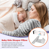 1 x RAW Customer Returns LYPPUL Baby Side Pillow, Removable Safe Baby Sleeping Pillow, Side Support Pillow for 6-12 Months Babies, Provides Adjustable Waist Protection Gray  - RRP €25.32