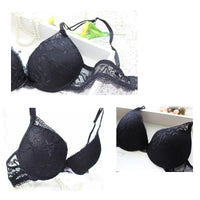 1 x RAW Customer Returns Sencylife Sexy Bras for Women Lace Push Up Padded Underwire Lift Up Support Everyday Bra Set, Black, 75B - RRP €22.18