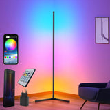 1 x RAW Customer Returns Sotipevs LED floor lamp living room, 153cm floor lamp dimmable, music sync, DIY mode, corner lamp RGB with remote control and APP, floor lamp for living room bedroom gaming room - RRP €59.99