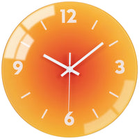 1 x RAW Customer Returns ACCSHINE Wall Clock Without Ticking Noise Silent Modern 30cm Quartz Large Battery Operated Wall Clock Easy to Read for Room Home Kitchen Bedroom Office School Orange  - RRP €22.99