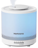 1 x RAW Customer Returns Homvana Humidifier for Bedroom, 1.8L Top-Fill, Cool Mist 30H Permanent, Children s Room Baby, BPA Free, Aroma Diffuser for Plants 7Color Night Light - RRP €30.24