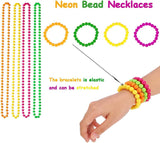 41 x Brand New Amaza 80s Costume Women Accessories Gloves Warmers Necklaces Earrings Bracelets Multicolor  - RRP €527.26