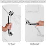 1 x RAW Customer Returns pieces 40 cm grab bar stainless steel non-slip for bathroom bathtub grab bar shower safety handles grab bar bathroom wall grab bar bathtub handle shower handle for disabled seniors children - RRP €19.42