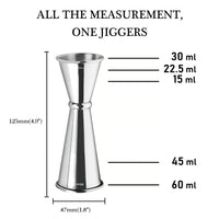 1 x RAW Customer Returns Keepaty Cocktail Jigger Dual Spirit Measure Cup - 304 Stainless Steel 30ml 60ml Measuring Cup for Bar Home Bartender Party Wine Drink 30 60ml  - RRP €9.49