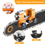 1 x RAW Customer Returns Chainsaw sharpener, chain sharpener for chainsaws, large format chainsaw chain sharpener, portable hand crank chainsaw sharpener kit, chainsaw sharpening for all types of chainsaws - RRP €23.18