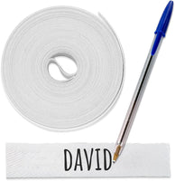 1 x RAW Customer Returns 1 roll of fabric tape 3 meters x 1 cm white. Self-adhesive insulating for writing with Boli. Without Boli - RRP €8.5